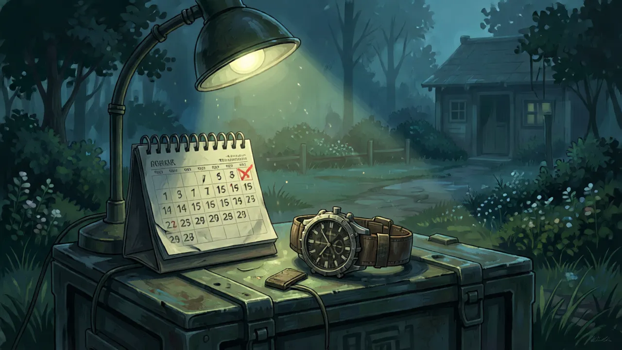 A calendar marked August 27 with a tactical overlay